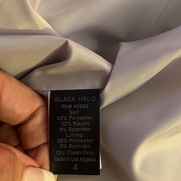 Black Halo by Laurel Berman - Sheath Dress - Pale Grey - Size 4 - Picture 6 of 6